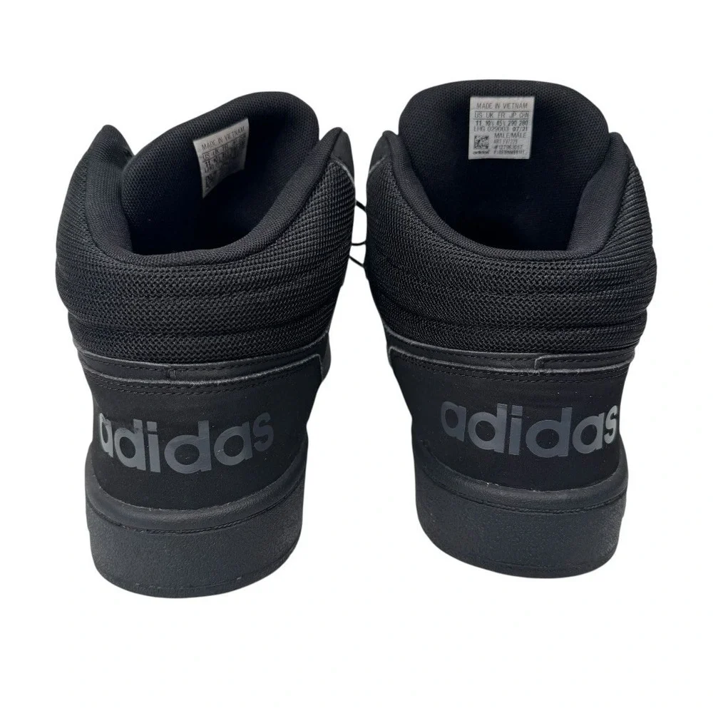 Adidas Mens Hoops 2.0 Mid‎ FV7229 Black Shoes Sneakers Size 11